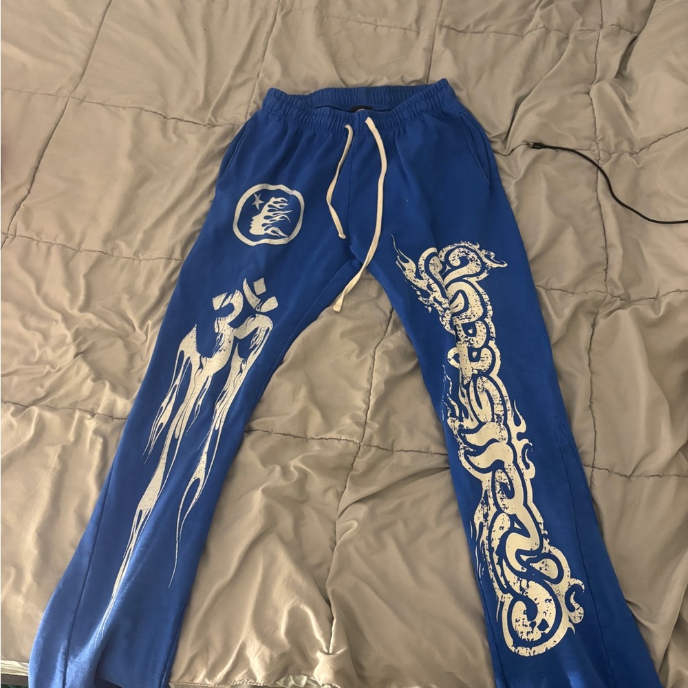 Blue Graphic Men's Joggers
